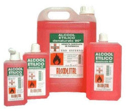 ALCOOL ETILICO DENATURATO 90% 250ML ALCOOLITALIA