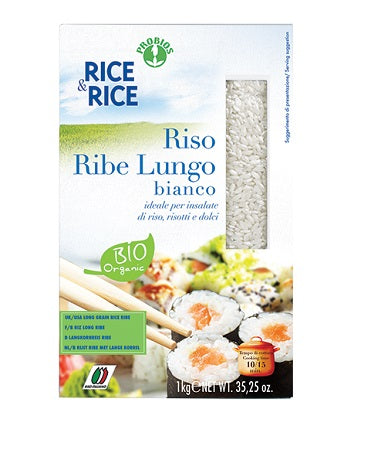 RISO LUNGO RIBE BIANCO 1KG