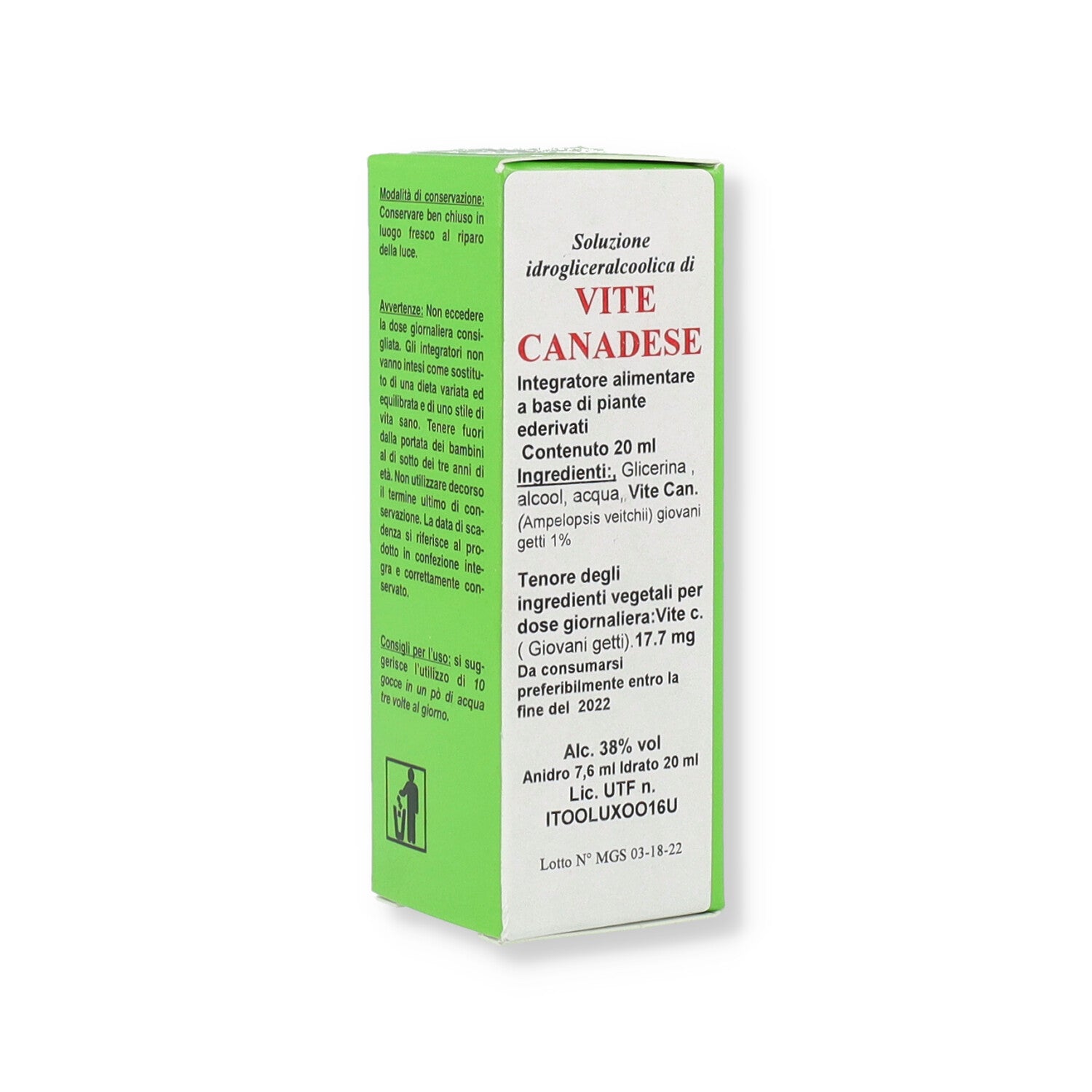 MGS22 VITE CANAD MG SPG - 20ML