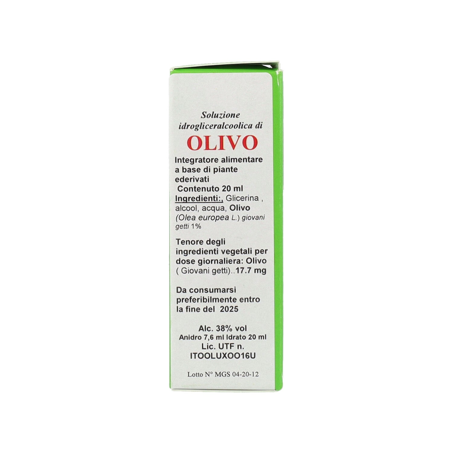 MGS12 OLIVO MG SPG - 20ML