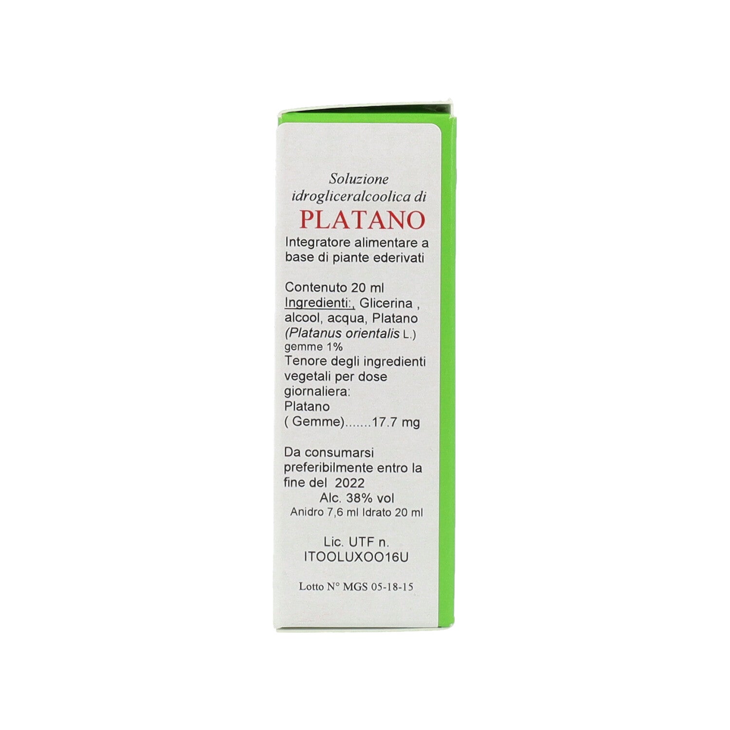 MGS15 PLATANO MG SPG - 20ML