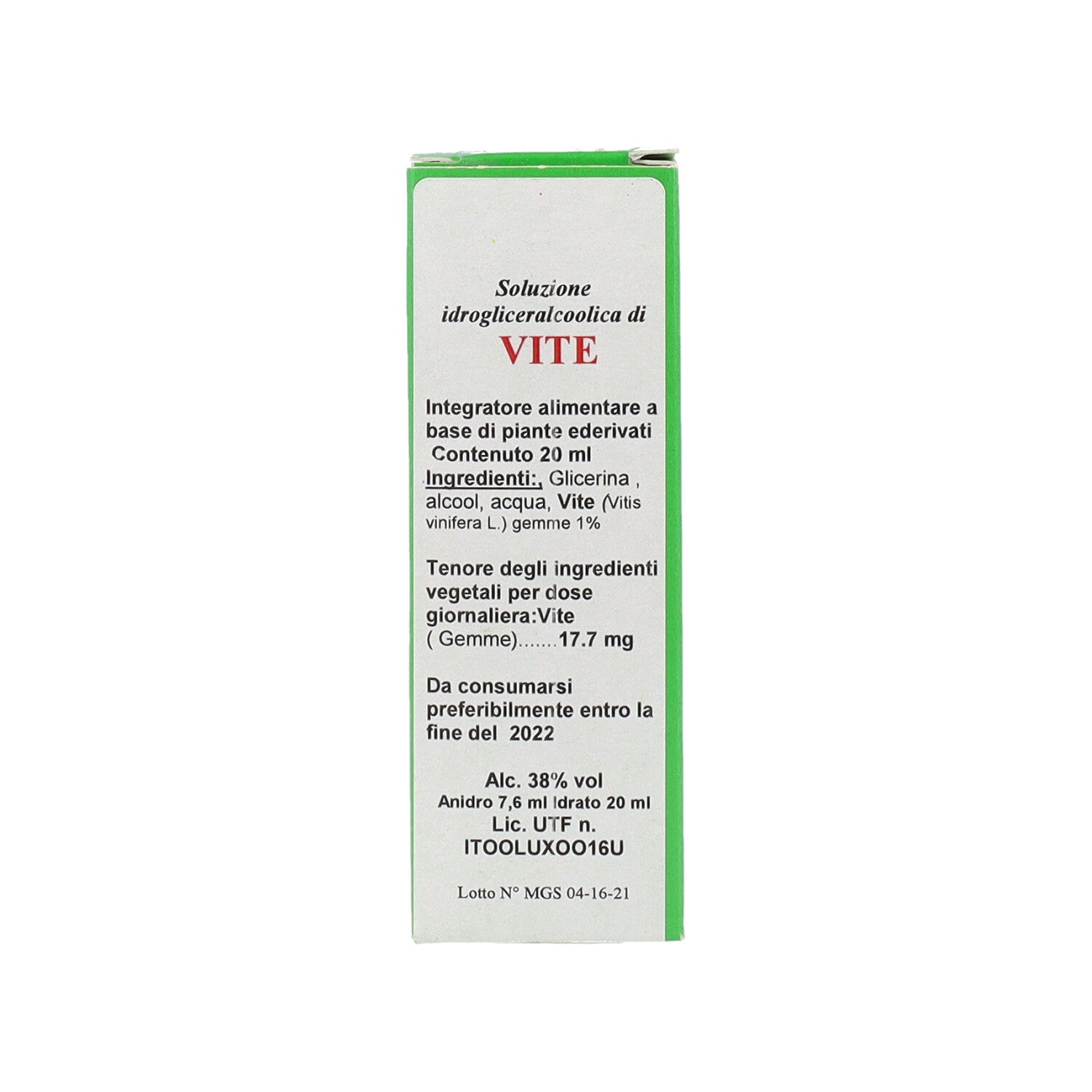 MGS21 VITE MG SPG - 20ML