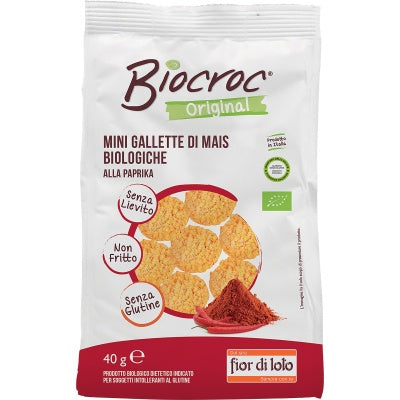 BIOCROC MINI GALLETTE MAIS PAPRIKA 40G