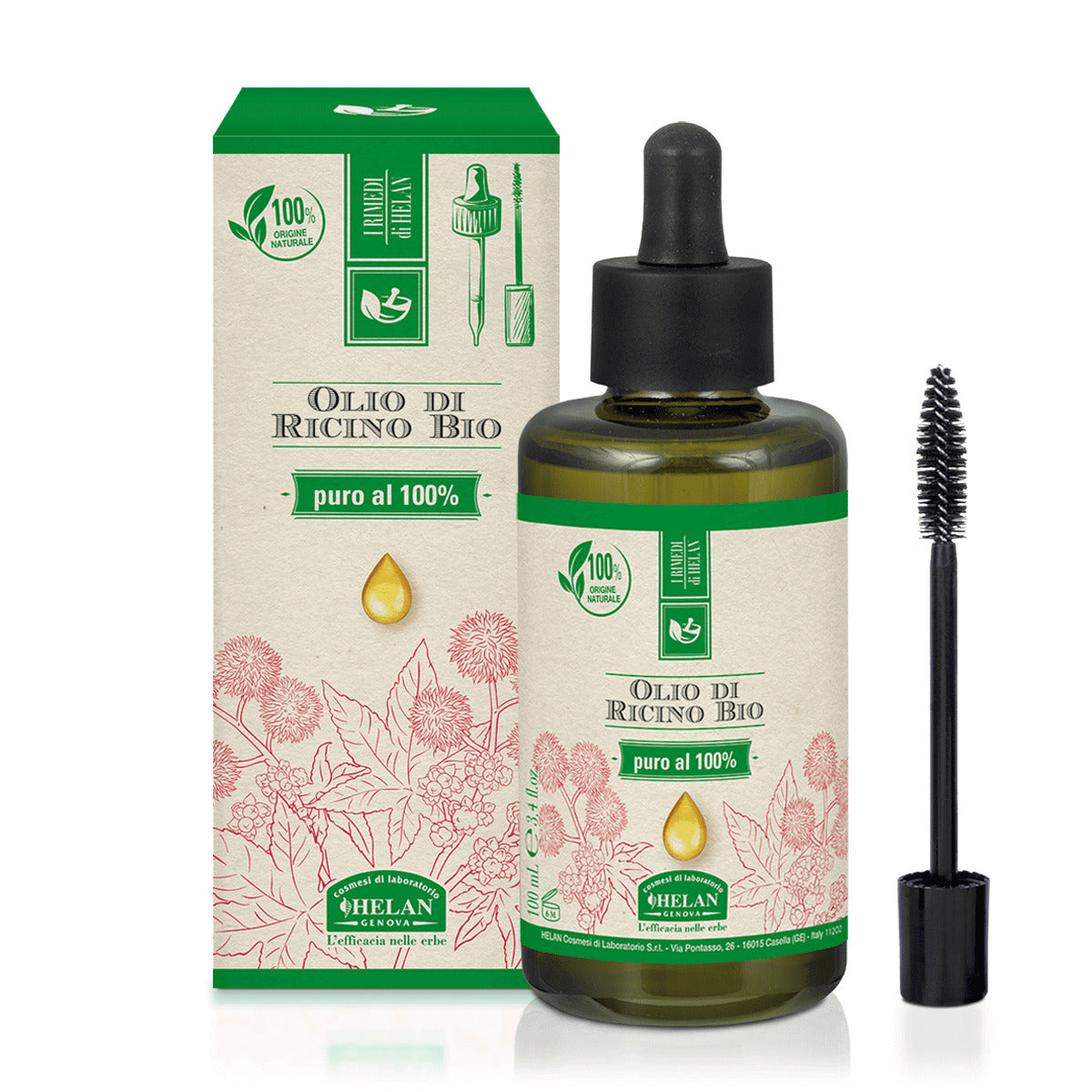 I RIMEDI HELAN OLIO RICINO BIO 100ML