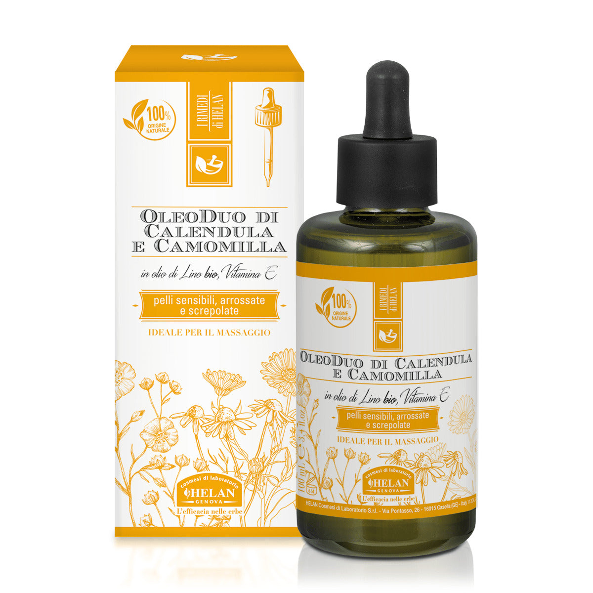 I RIMEDI HELAN OLEODUO CALENDULA CAMOMILLA 100ML