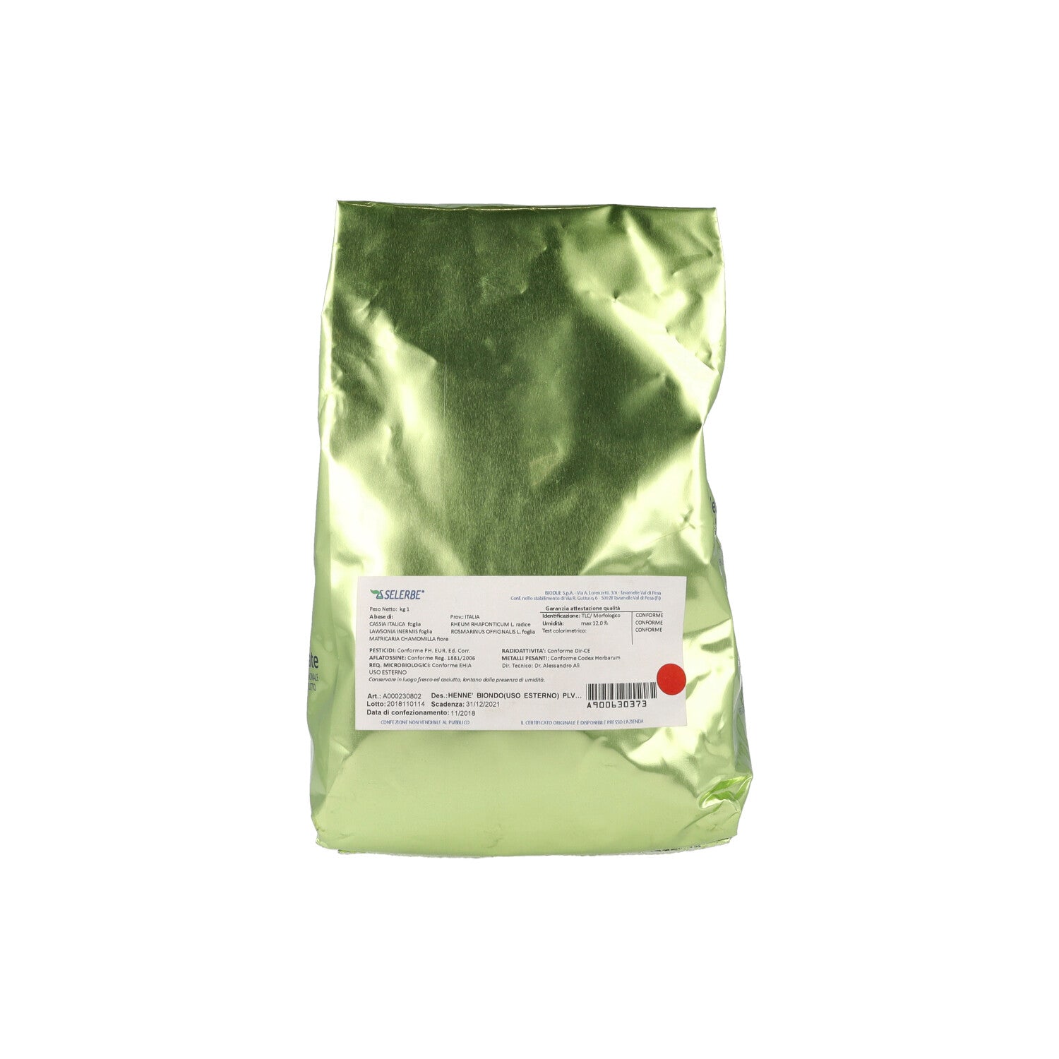 ERBE HENNE' BIONDO POLVERE 1KG
