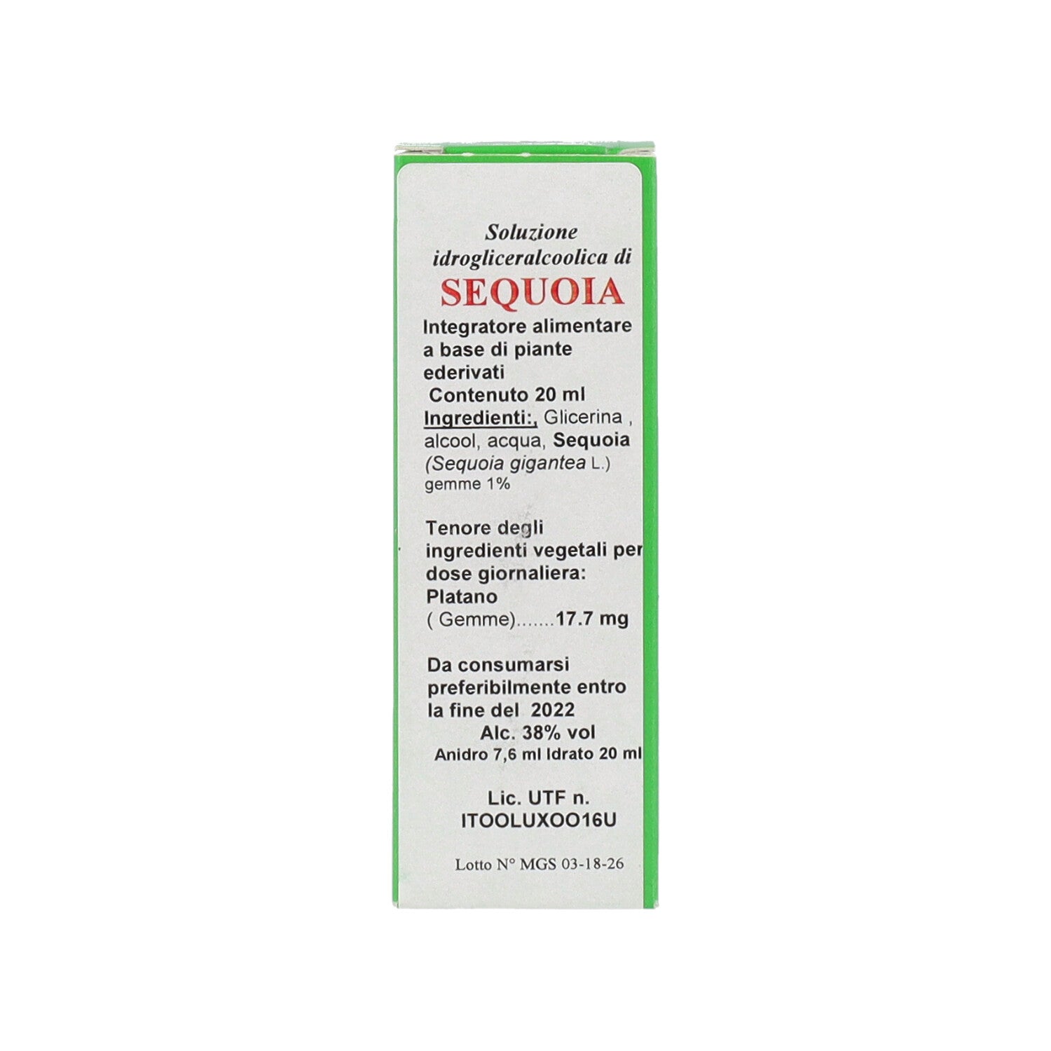 MGS26 SEQUOIA MG SPG - 20ML