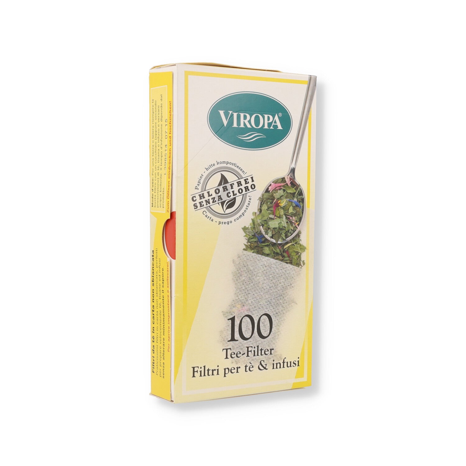 FILTRI PER TE E INFUSI 100 PEZZI VIROPA