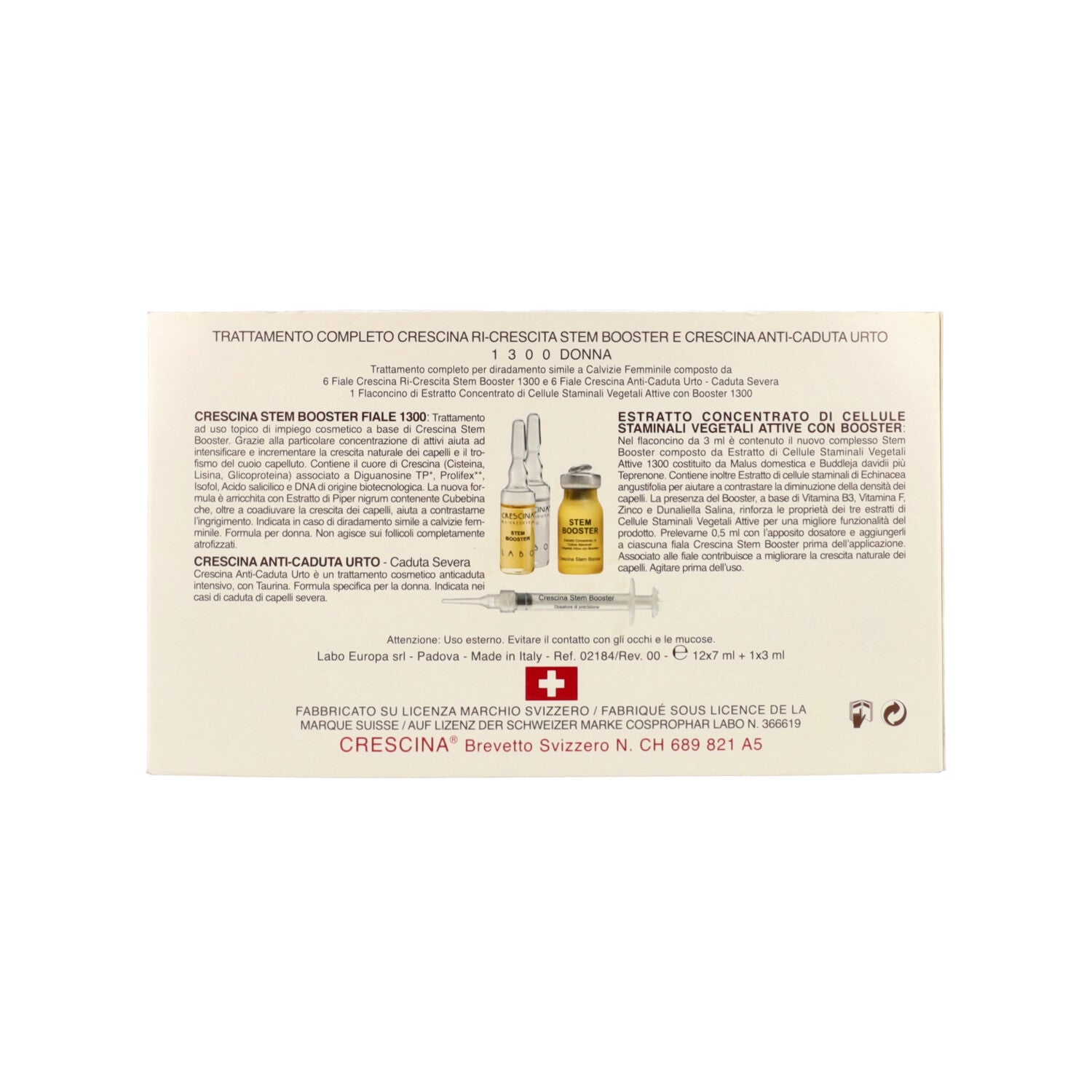 CRESCINA TRATT COMPL 12FLL+1FLC 1300 DONNA STEM BOOSTER LABO EUROPA #CCP_CAP#