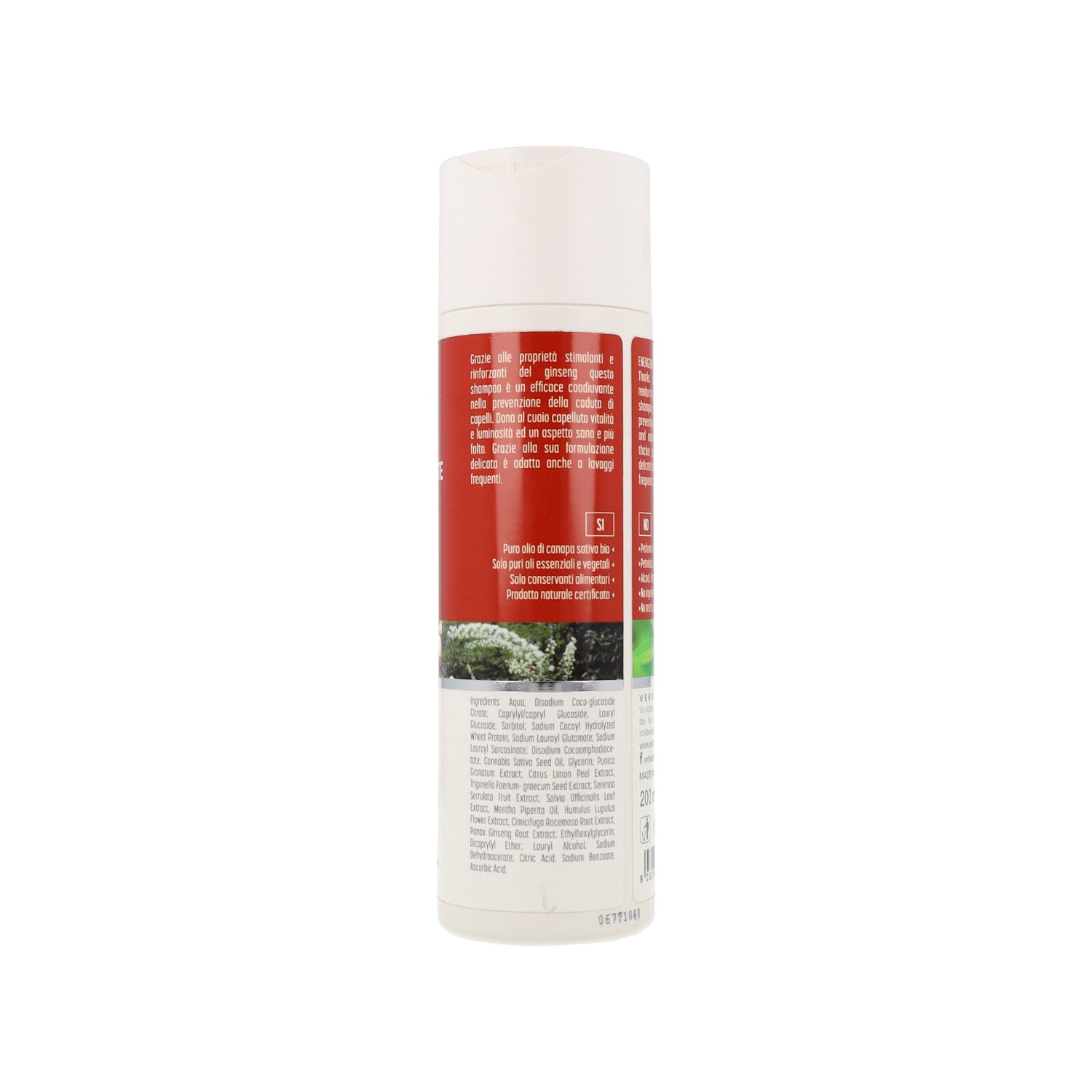 SHAMPOO ENERGIZZANTE CANAPA GINSENG 200ML