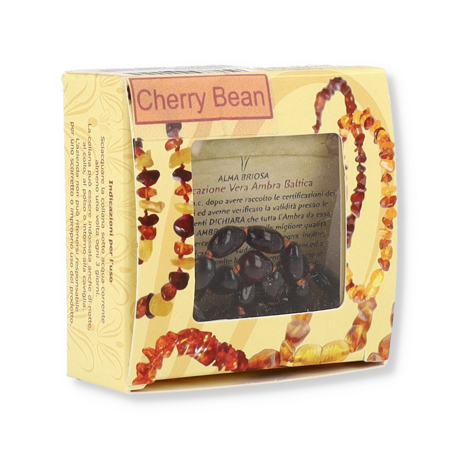 ALMABABY COLLANINA BABY AMBRA CHERRY BEAN