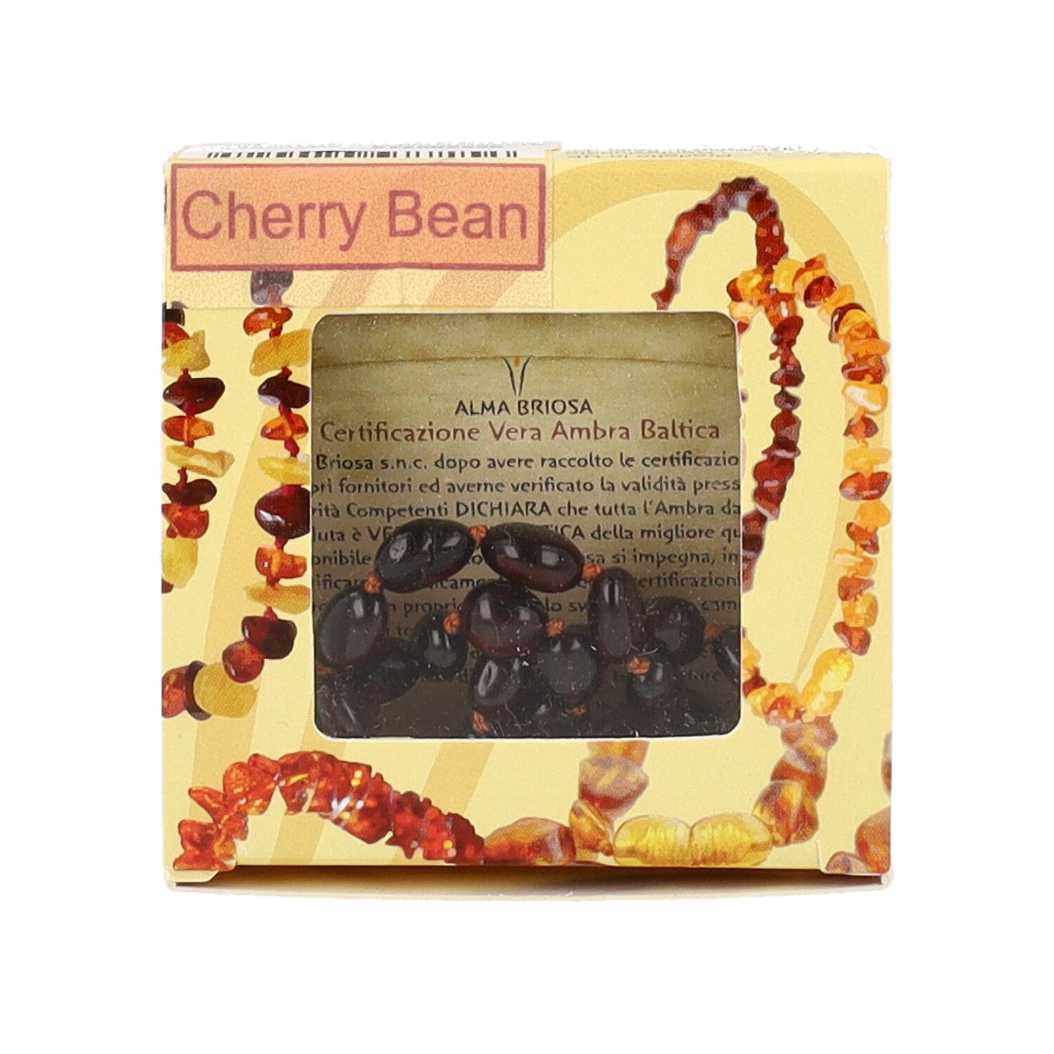 ALMABABY COLLANINA BABY AMBRA CHERRY BEAN