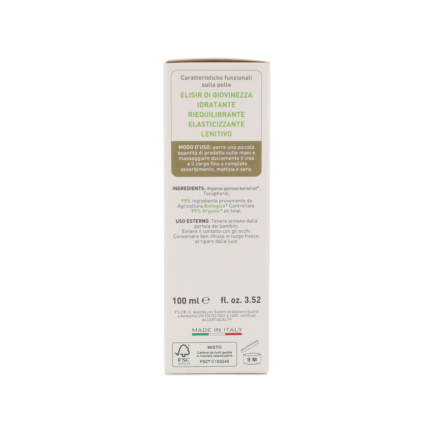 ARGANIA OLIO VEGETALE 100ML