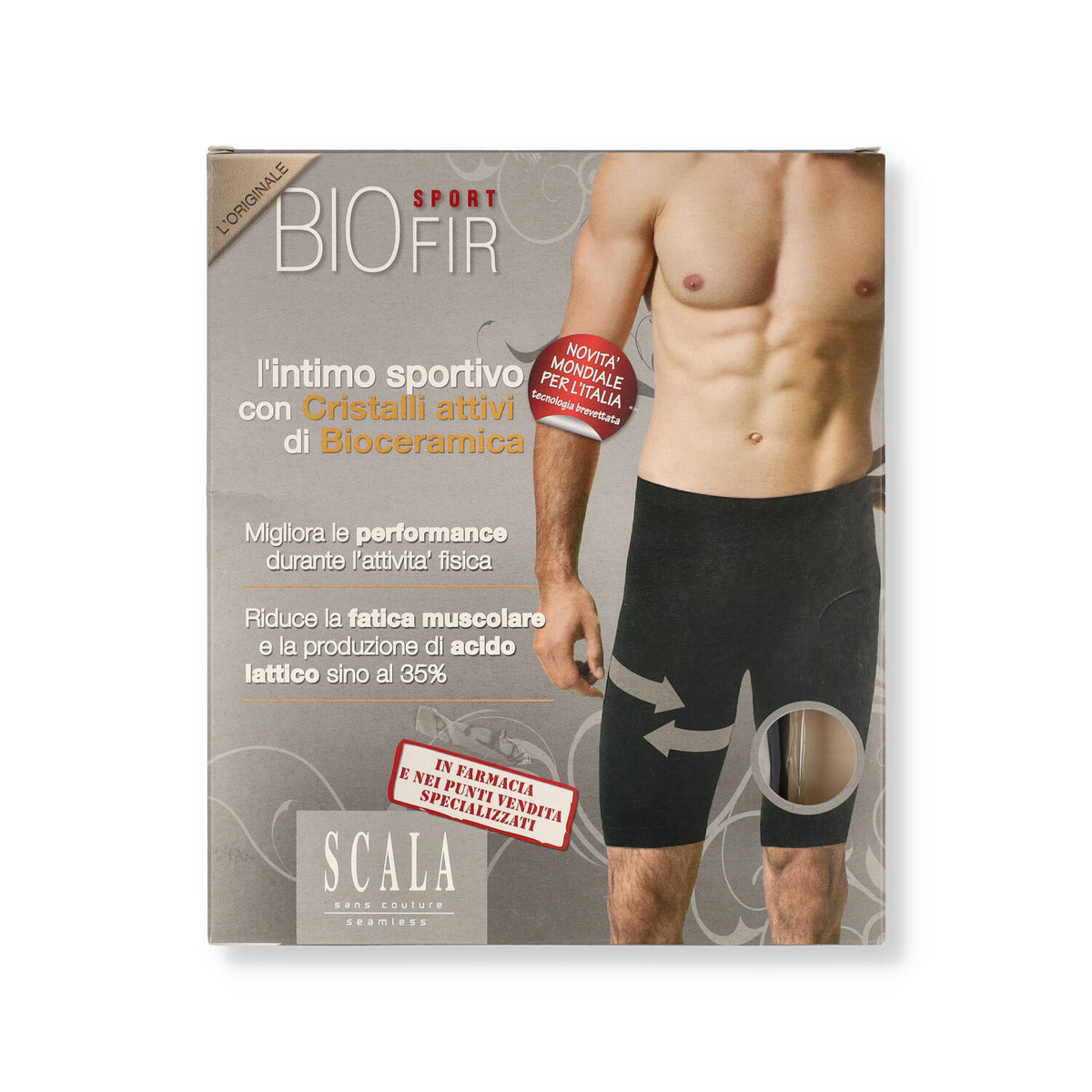 BERMUDA BIOFIR SPORT UOMO NERO - M