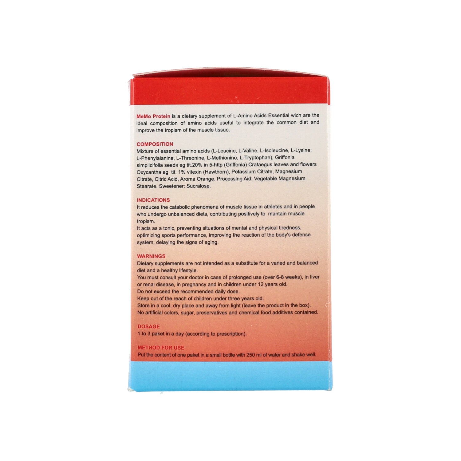 MEMO PROTEIN - 30BUST