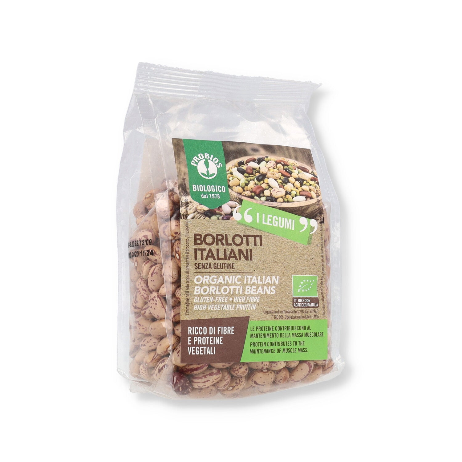 LEGUMI FAGIOLI BORLOTTI BIO 400G