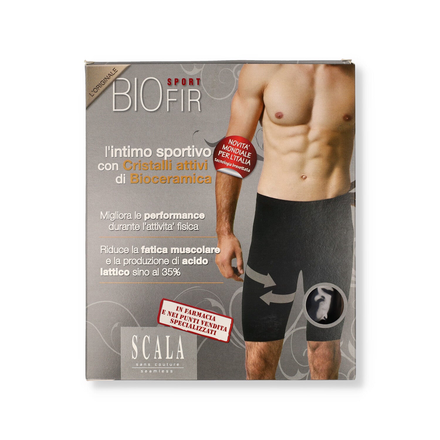 BERMUDA BIOFIR SPORT UOMO NERO - S
