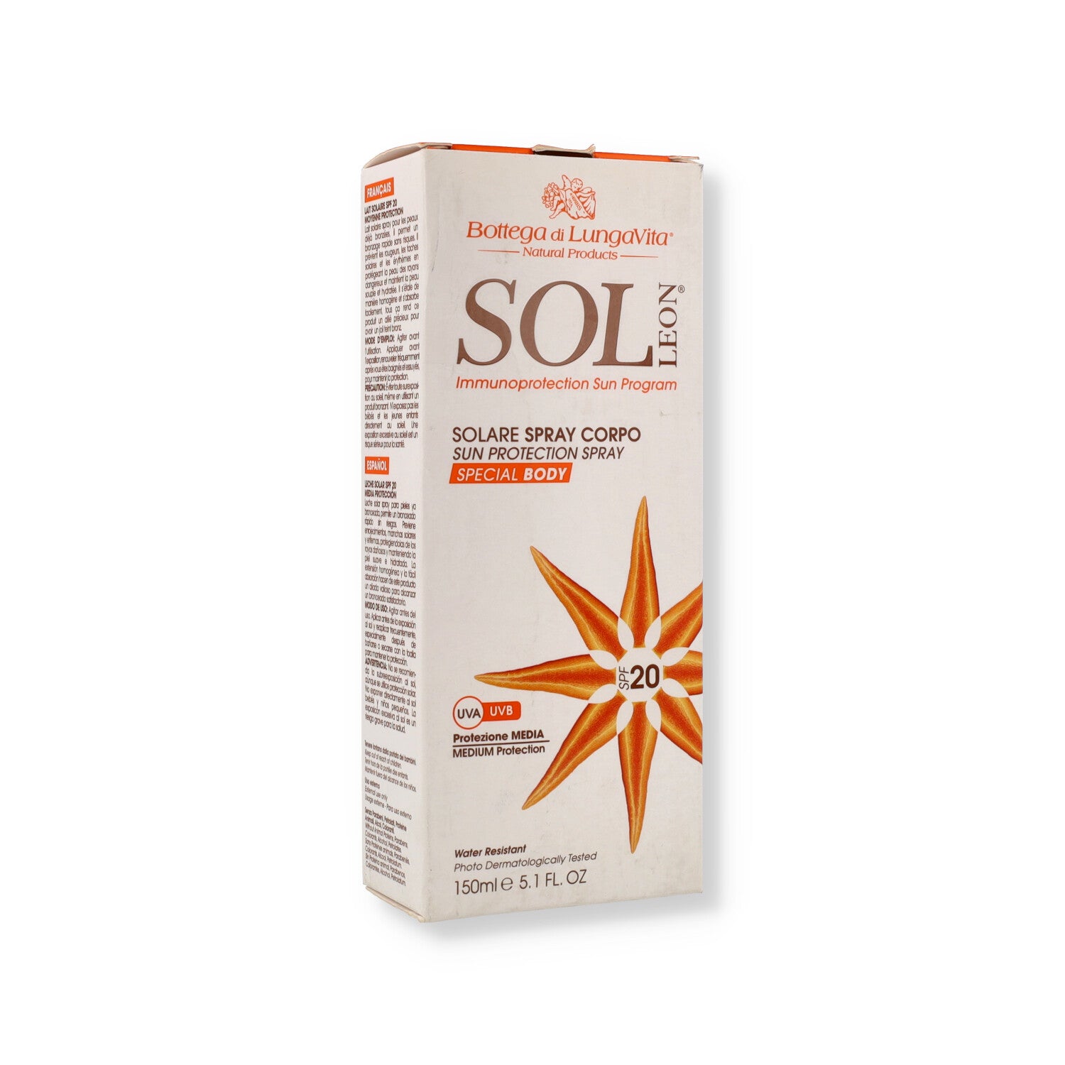 SOL LEON SPRAY SOLARE CORPO SPF20 150ML