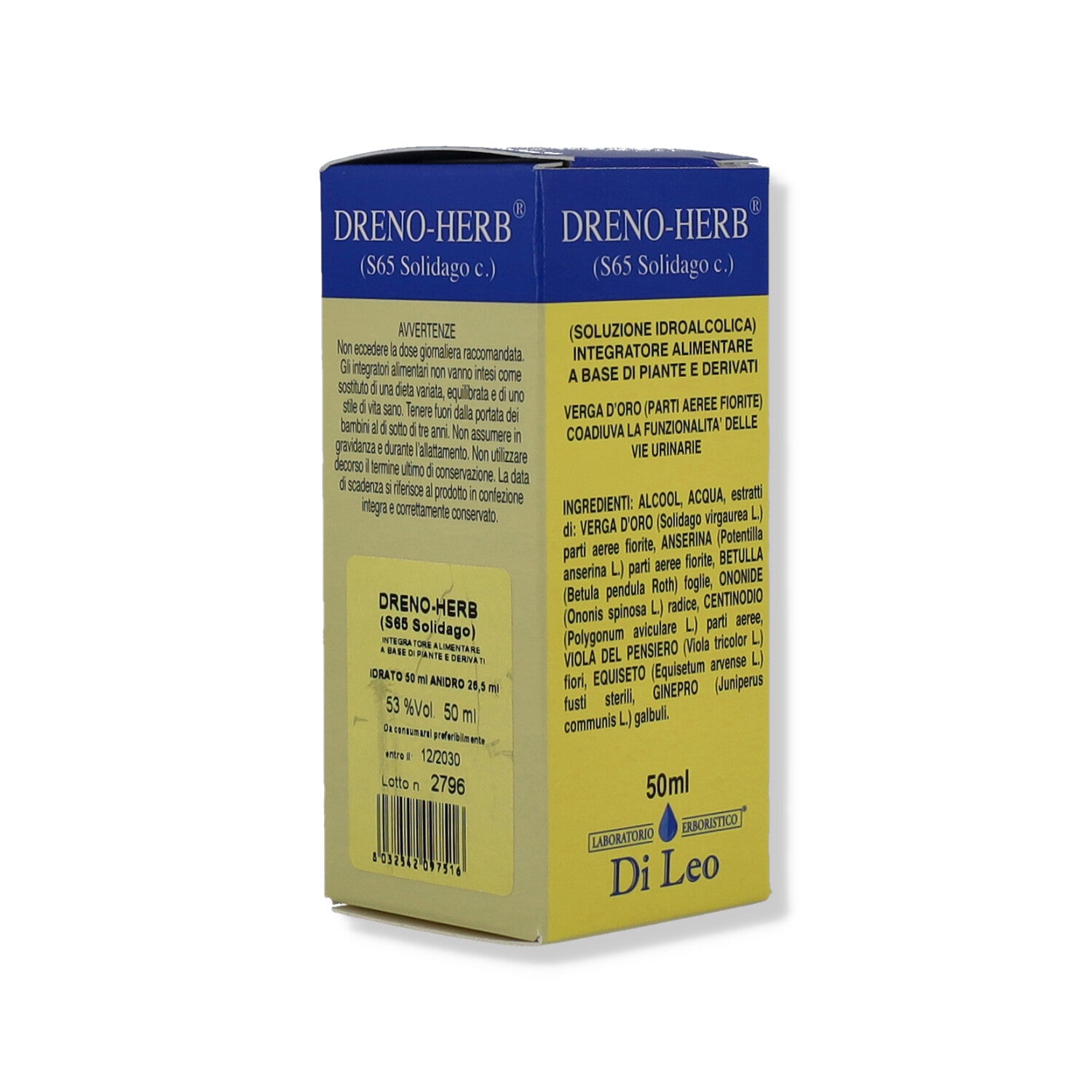 DRENO-HERB COMPOSTO S65 SOLIDA - 50 ML