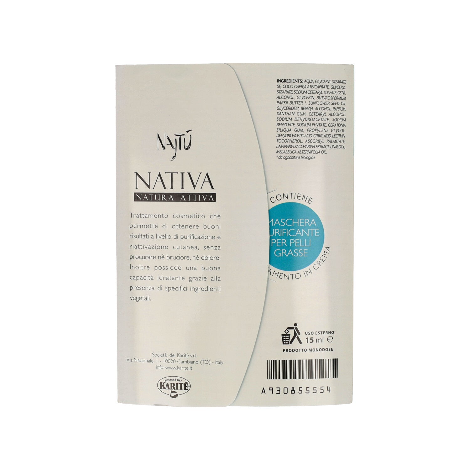 NAJTU NATIVA MASCHERA PURIF 15
