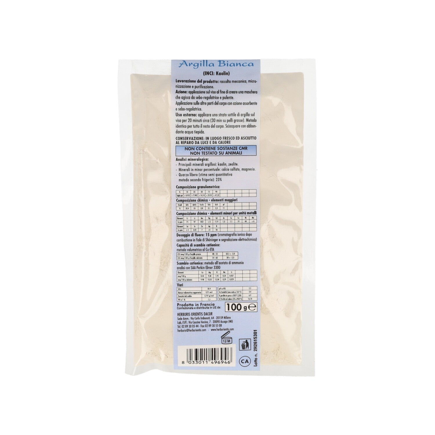 ARGILLA BIANCA EXTRA FINE 100G
