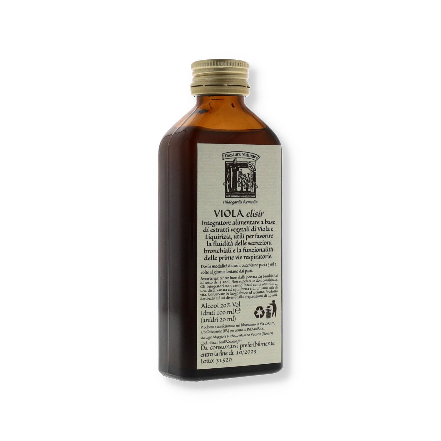 VIOLA ELISIR THESAURA NATURAE - 100 ML