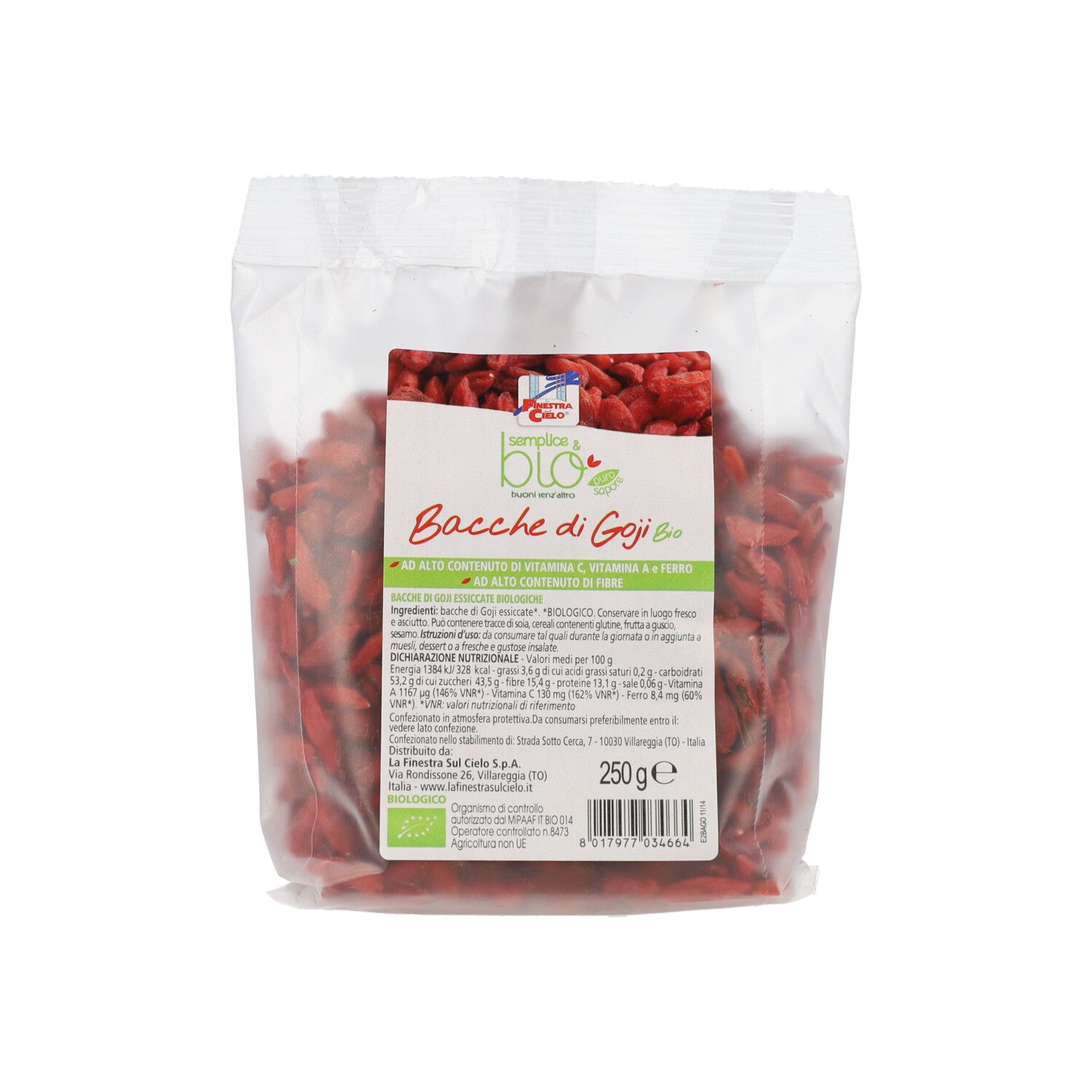 GOJI BACCHE BIO - 250G