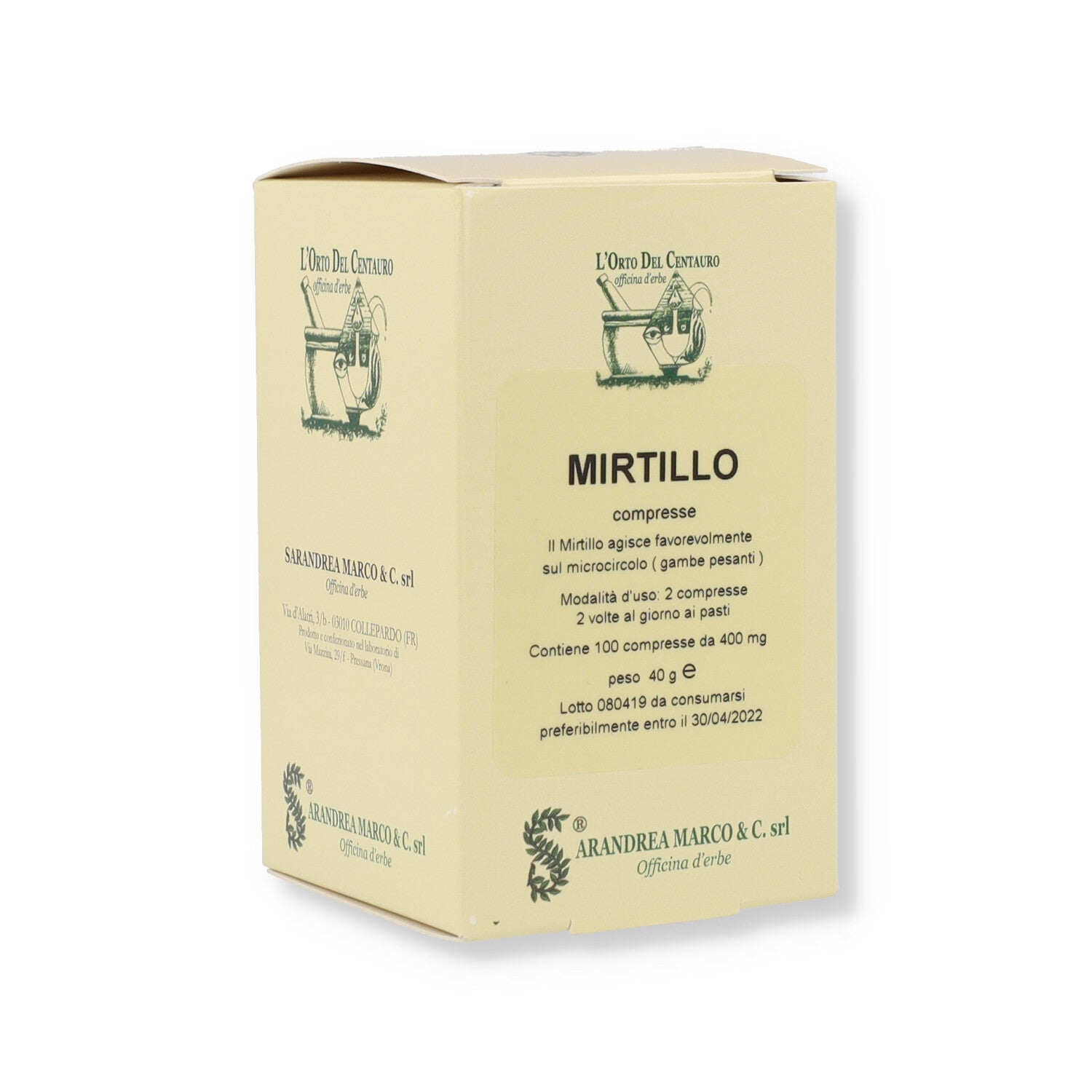 MIRTILLO BACCHE - 100CPR