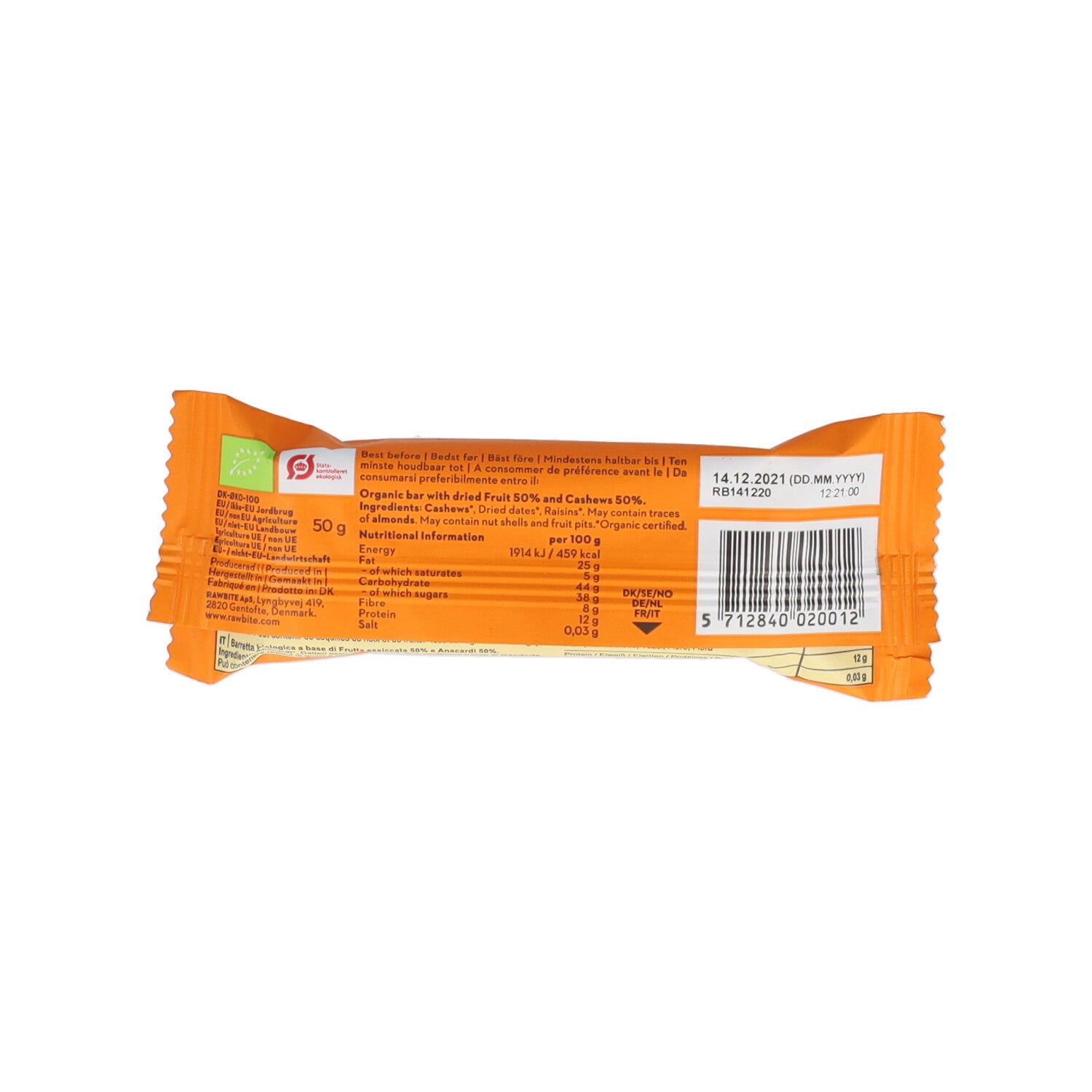 RAW-BITE ANACARDI - 50G