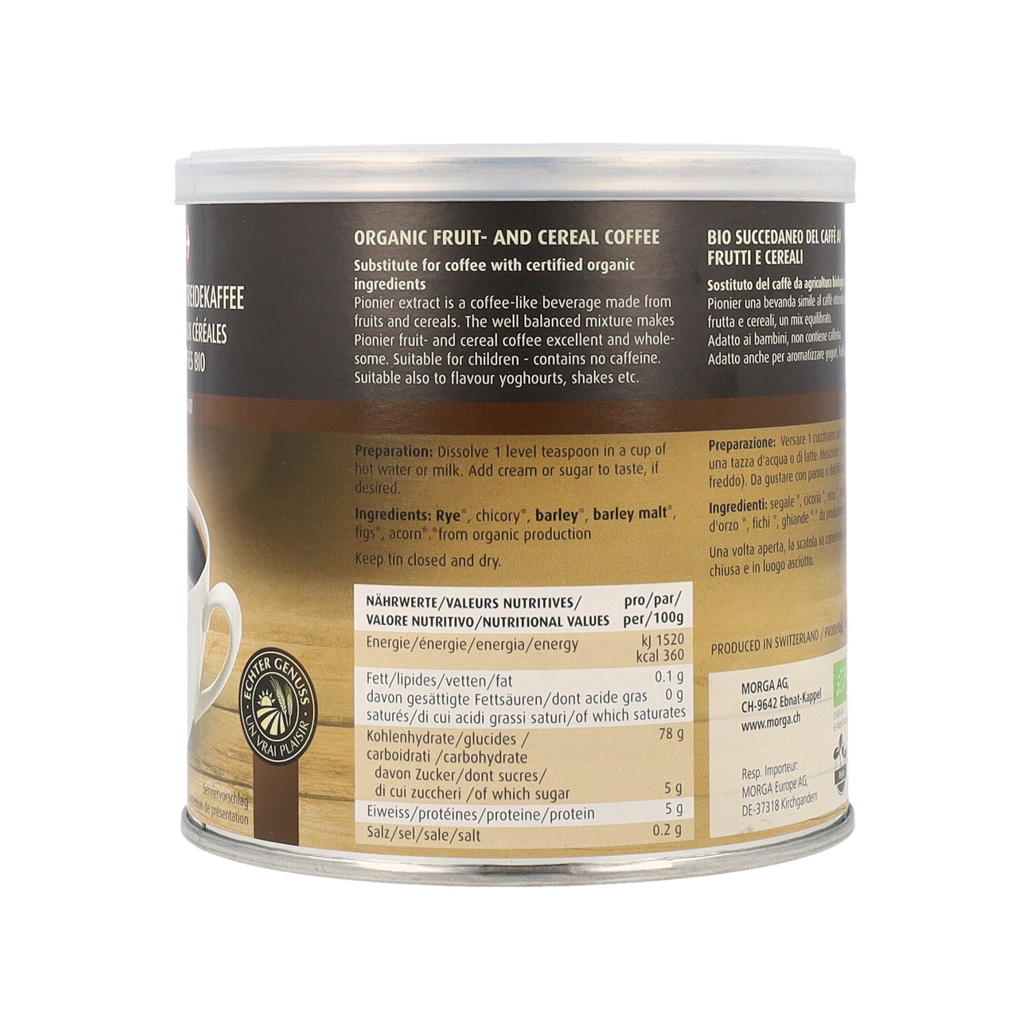 CAFFE' SOLUBILE FRUTTA E CEREALI PIONIER