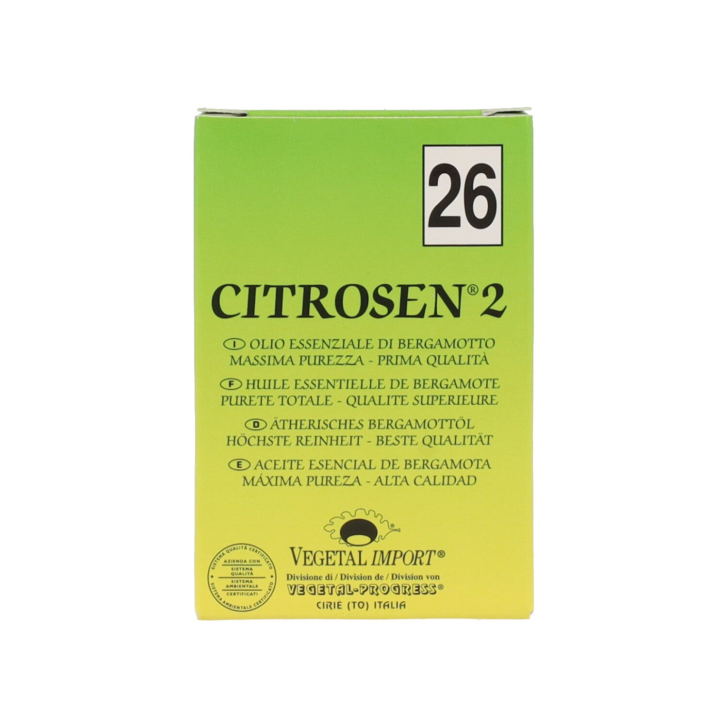 OLIO ESSENZIALE CITROSEN 2 BERGAMOTTO - 10 ML