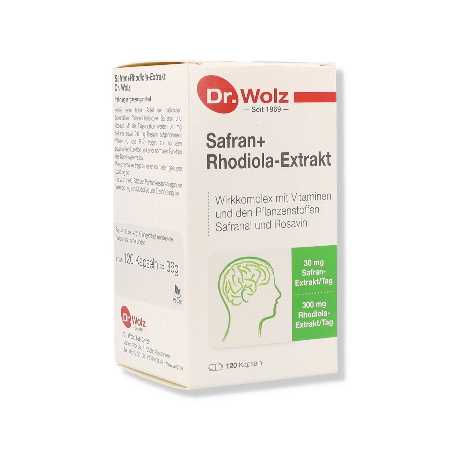 ESTRATTO ZAFFERANO RHODIOLA DR.WOLZ