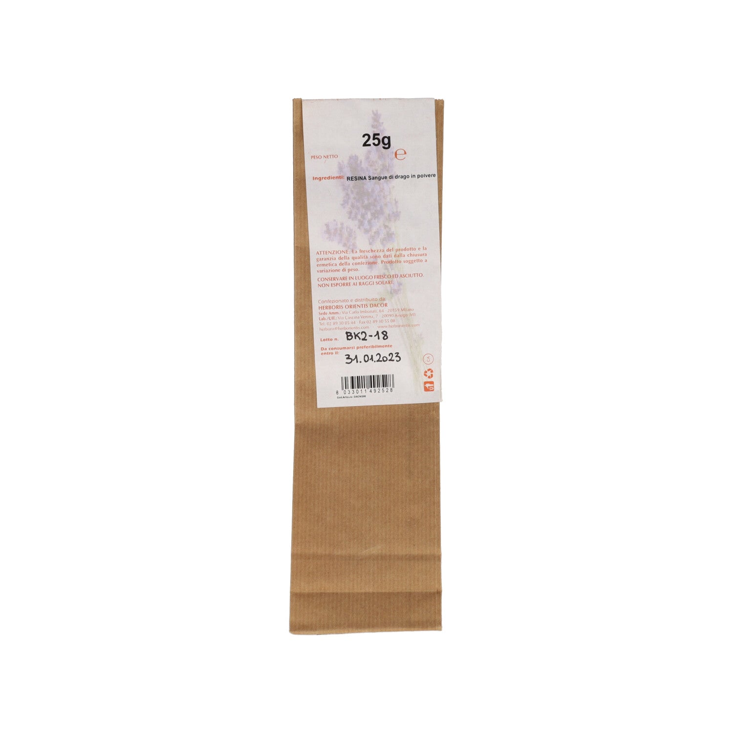 RESINA SANGUE DRAGO POLVERE 25G