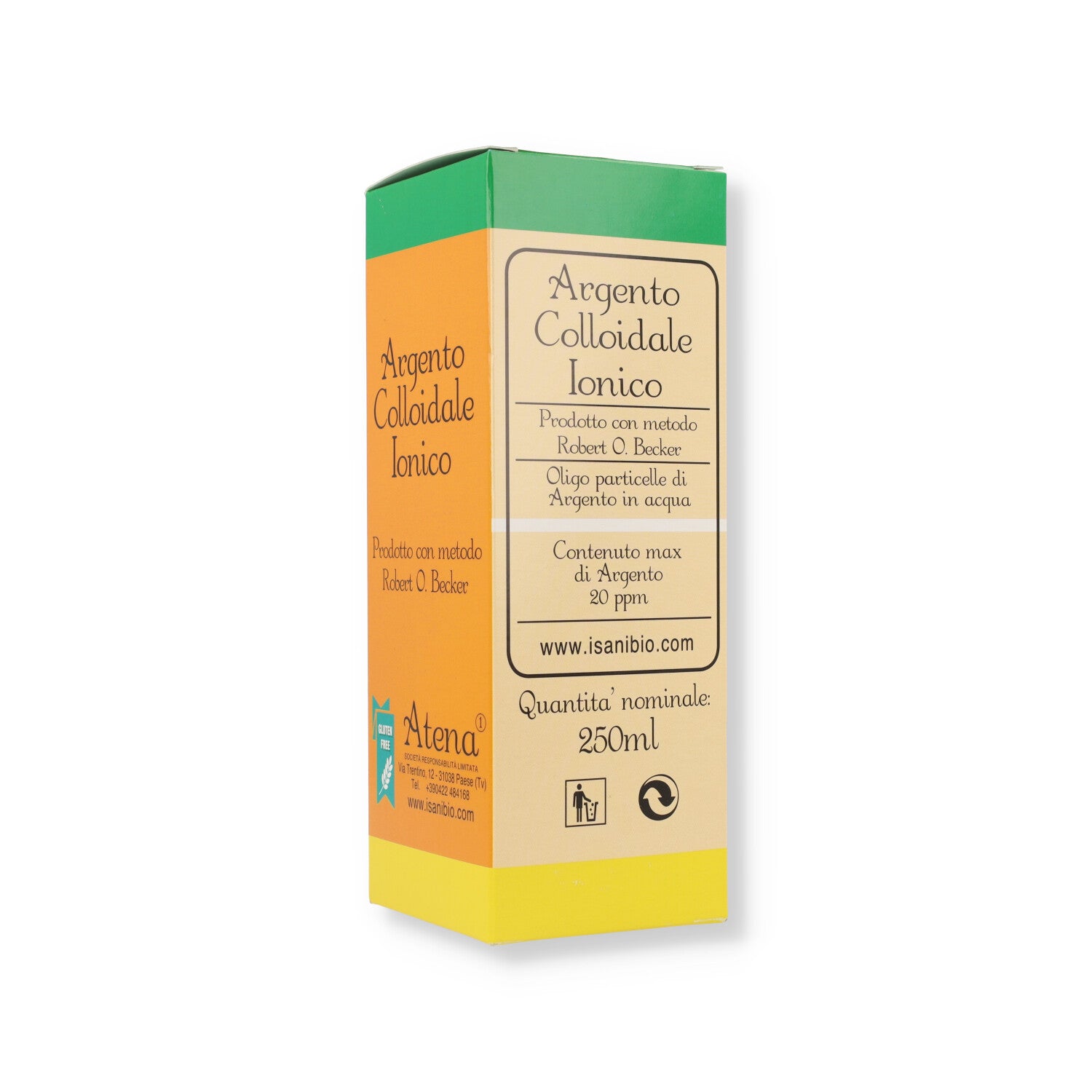 ARGENTO COLLOIDALE IONICO 20PPM - 250ML