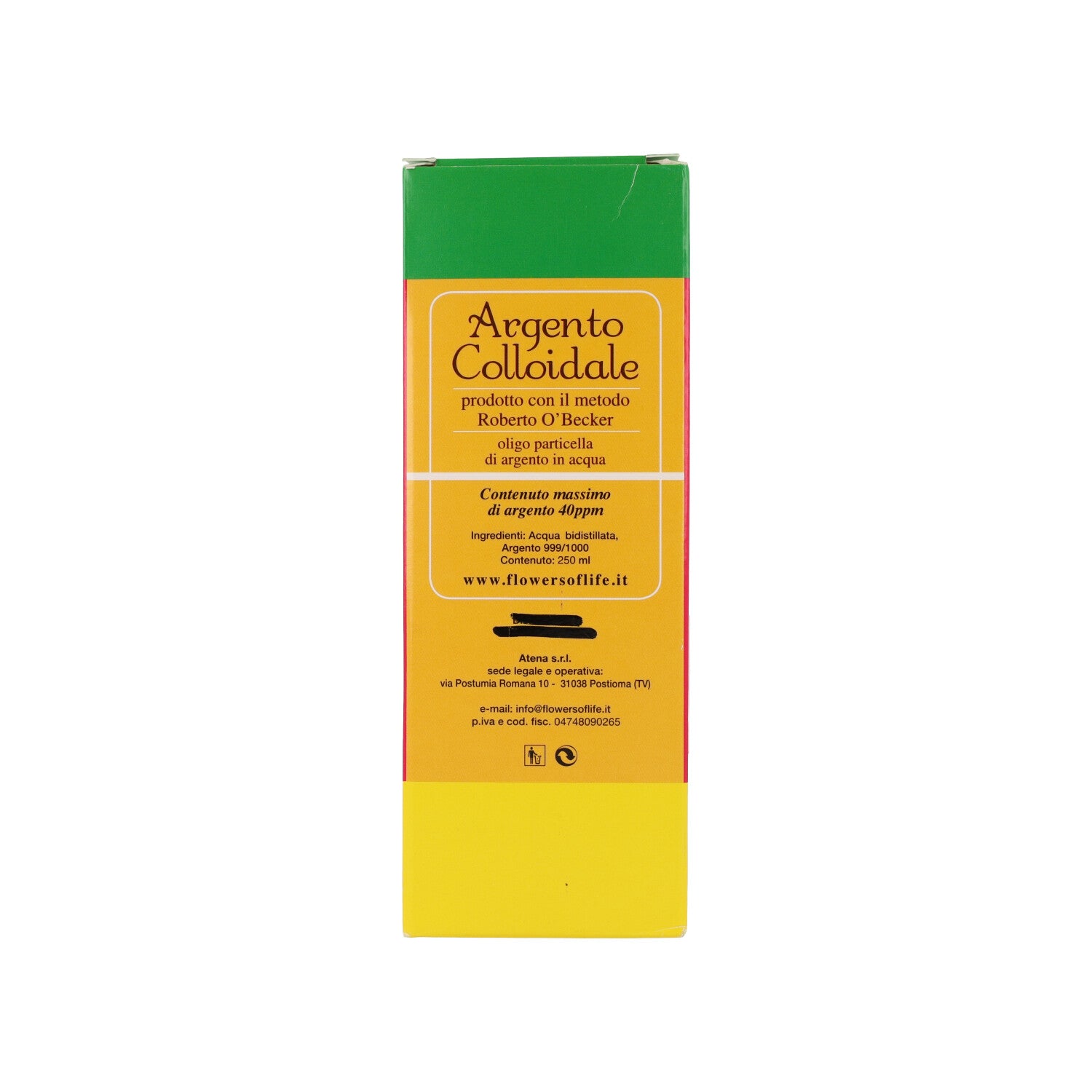 ARGENTO COLLOIDALE IONICO 40PPM 250ML