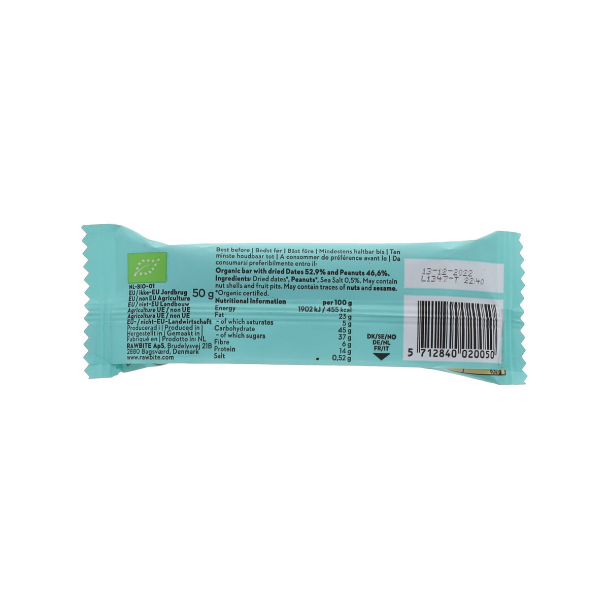 RAW BITE PEANUT 50G