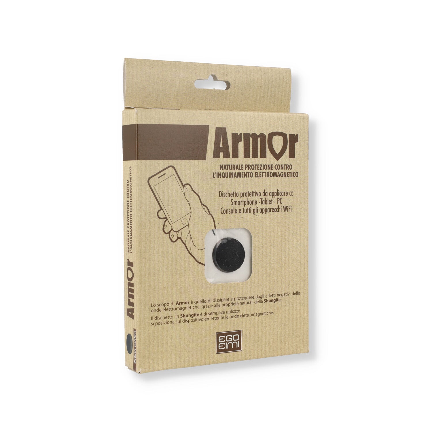SHUNGITE ARMOR DISCHETTO PROTETTIVO CONTRO ONDE ELETTROMAGNETICHE
