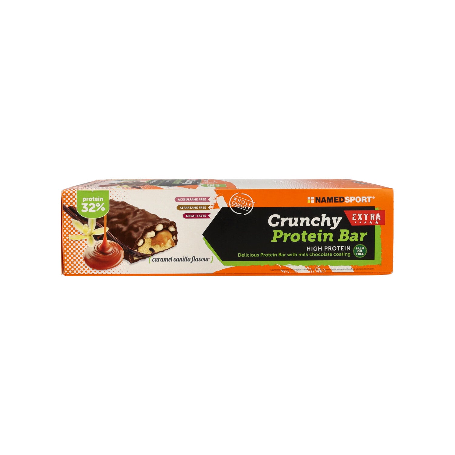 CRUNCHY PROTEIN BAR CARAMEL VANILLA - 40G - 24PZ