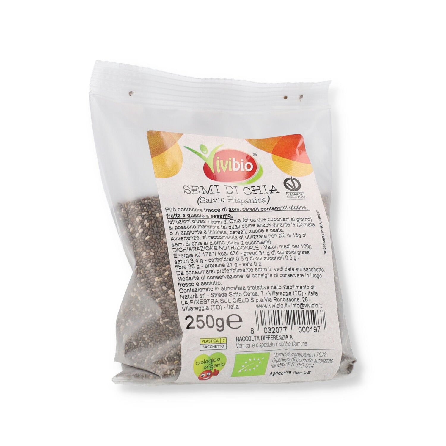 SEMI CHIA 250G VIVIBIO