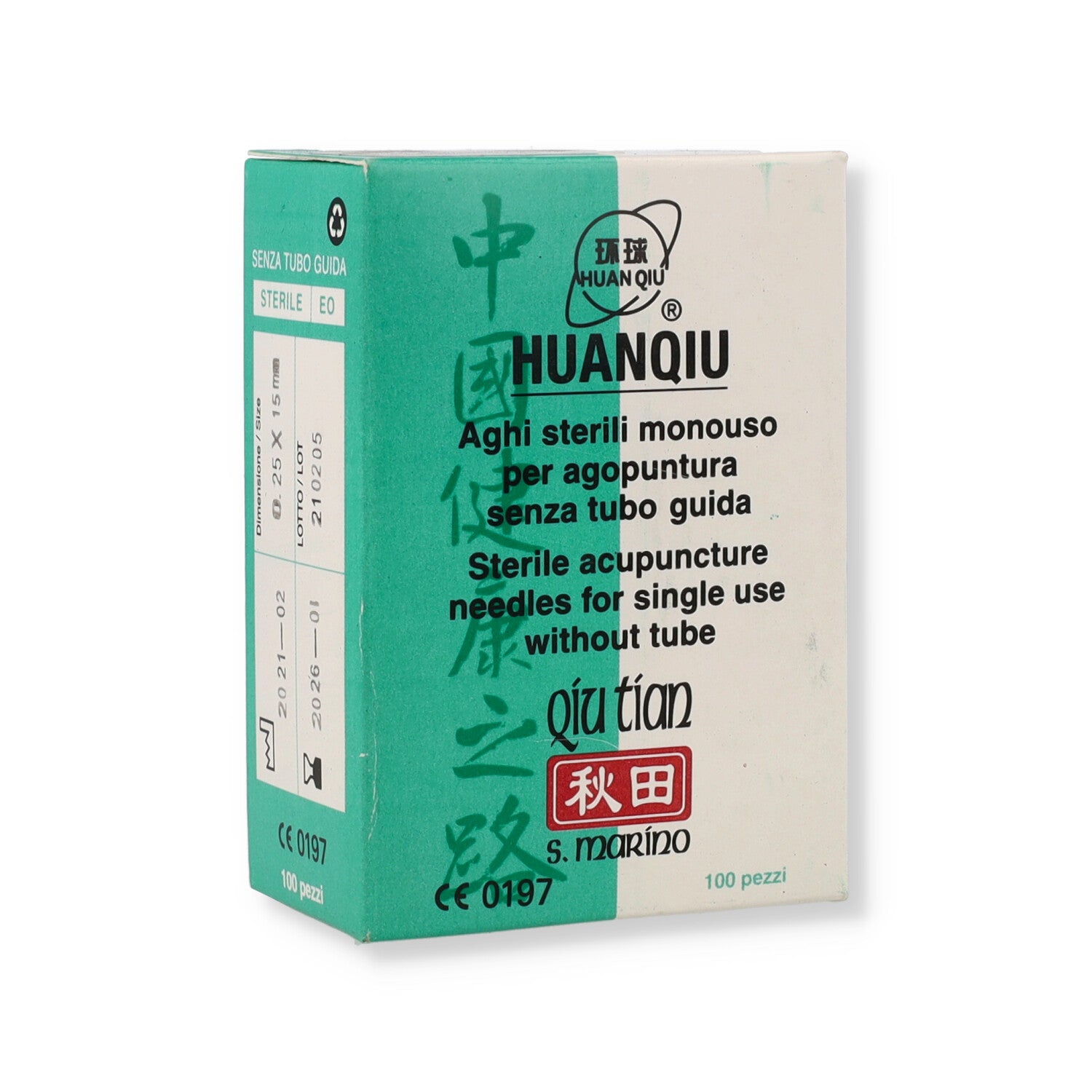 AGHI PER AGOPUNTURA 0 25X15MM SENZA TUBO
