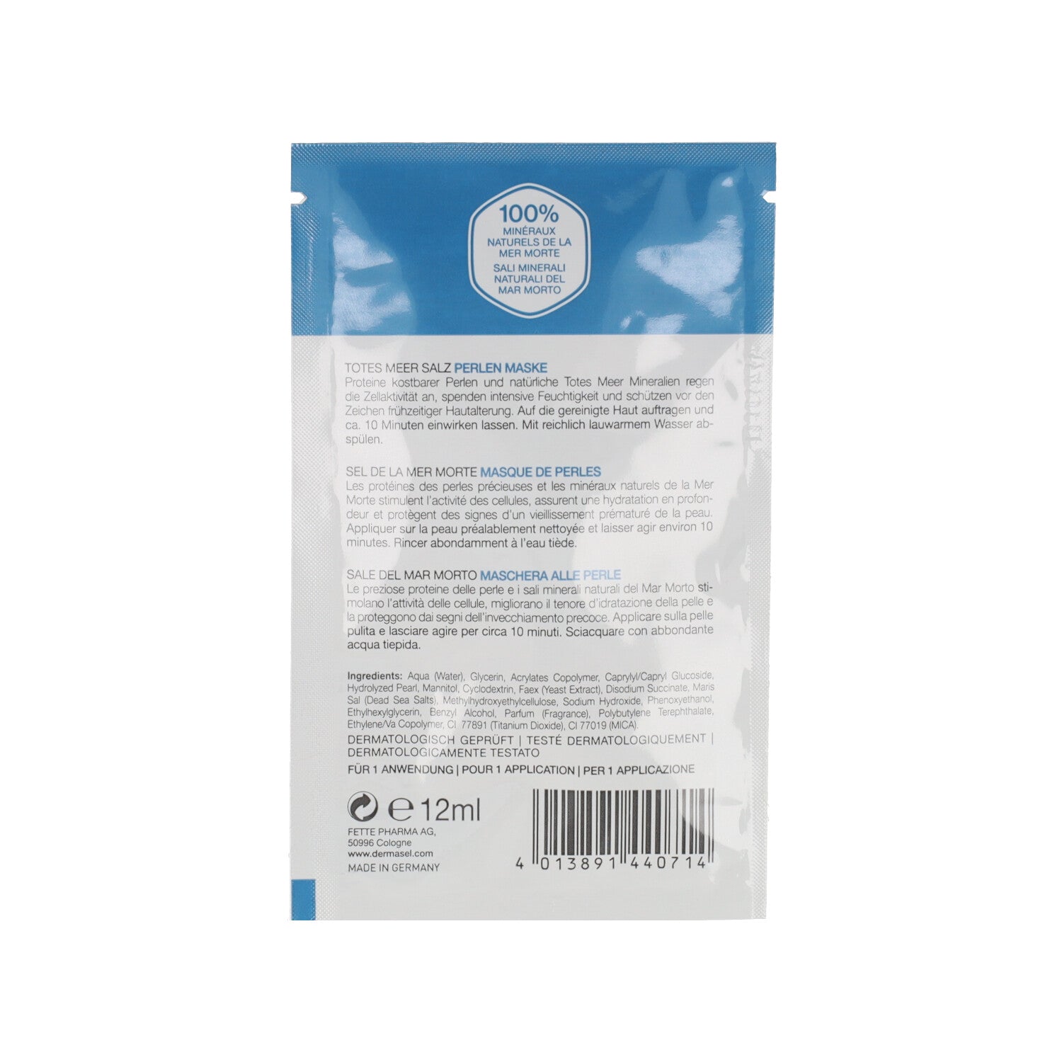 DERMASEL MASCHERA PERLE 12ML