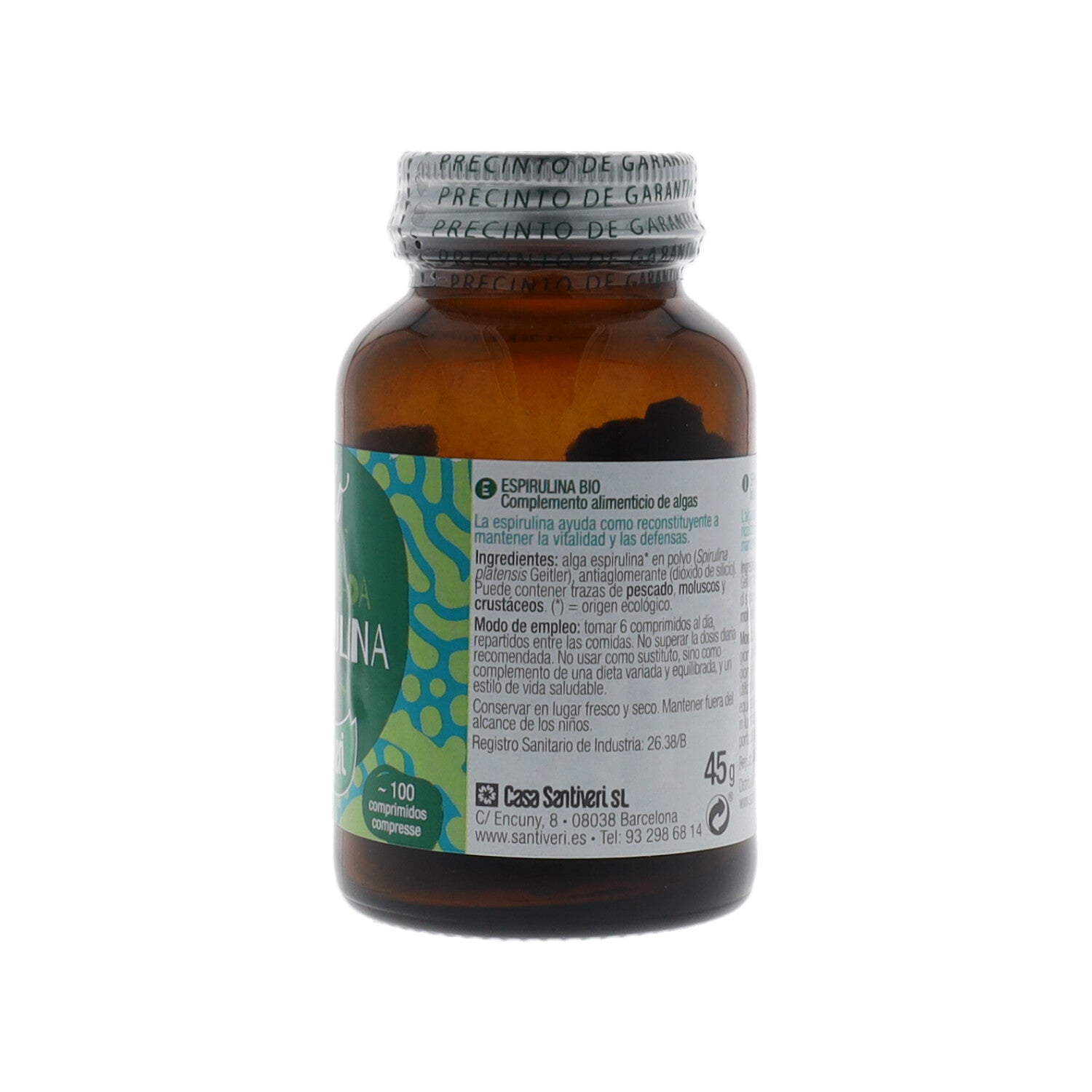 ALGA SPIRULINA BIO 100 CPR