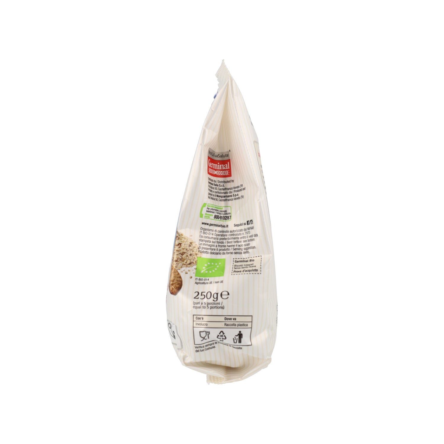 GERMINAL BISCOTTI AVENA SENZA LIEVITO 250G