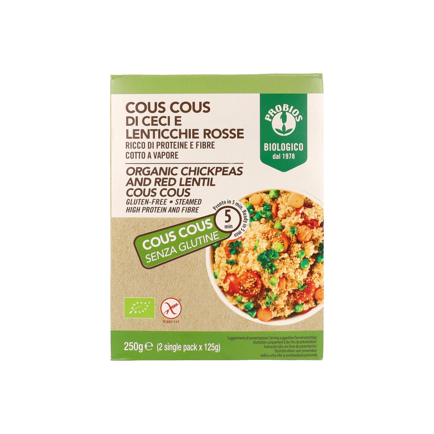 COUS COUS 100% LEGUMI 250G