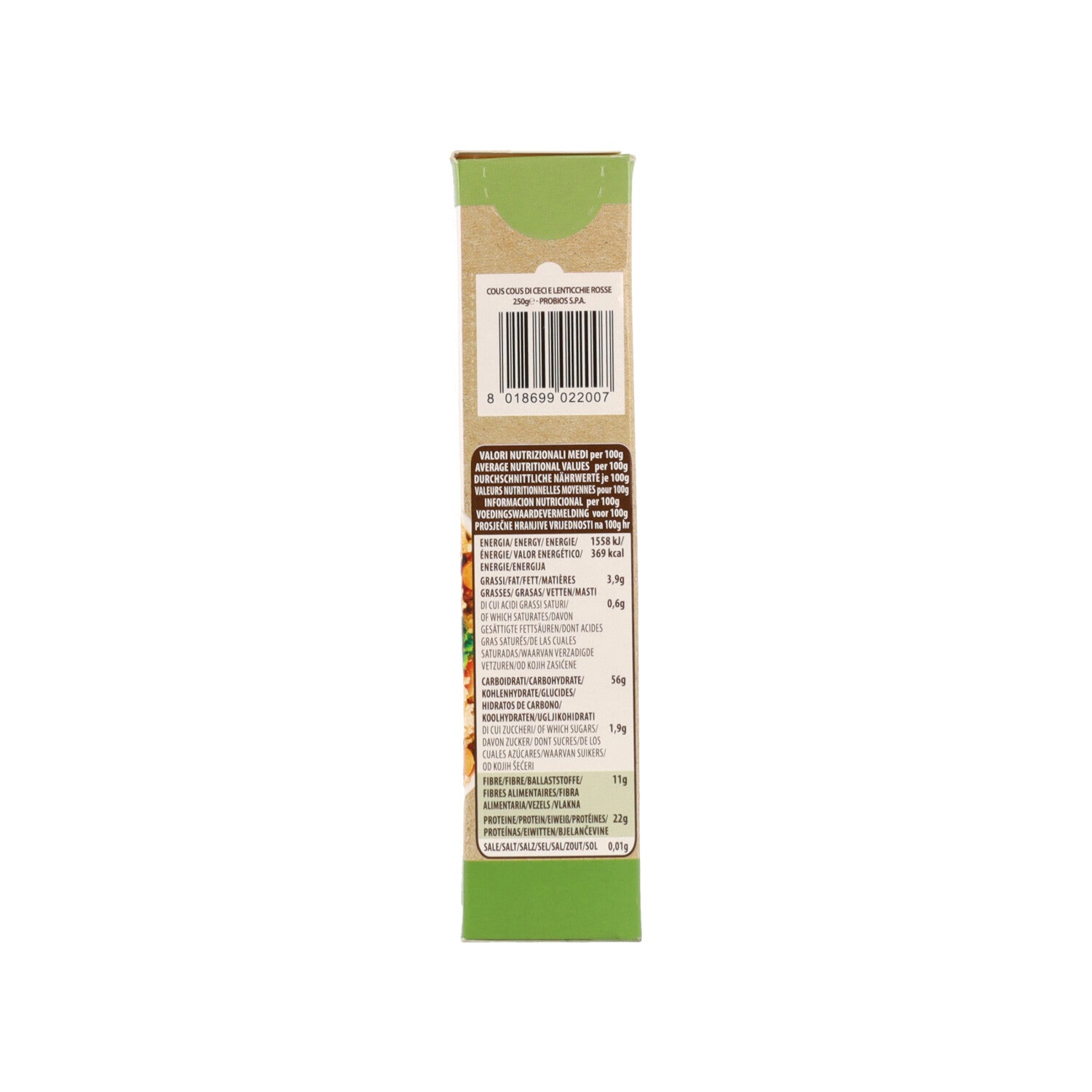 COUS COUS 100% LEGUMI 250G