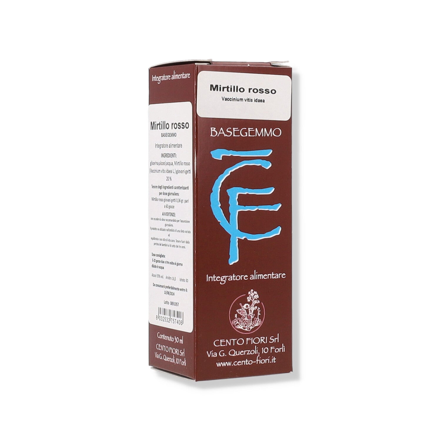 MIRTILLO ROSSO BASEGEMMO 30ML