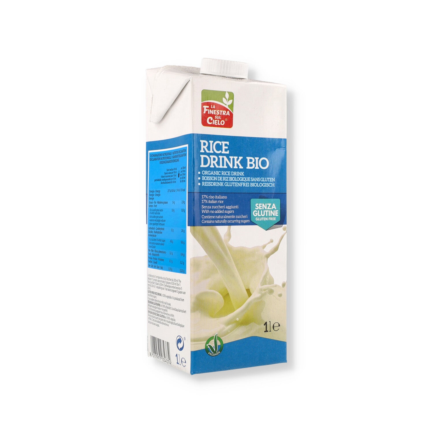 RICE DRINK BEVANDA DI RISO S/GL BIO 1000ML (I6/2BERISG) #ALI_BEV#