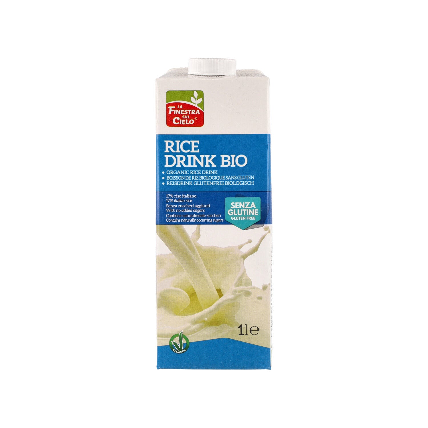 RICE DRINK BEVANDA DI RISO S/GL BIO 1000ML (I6/2BERISG) #ALI_BEV#