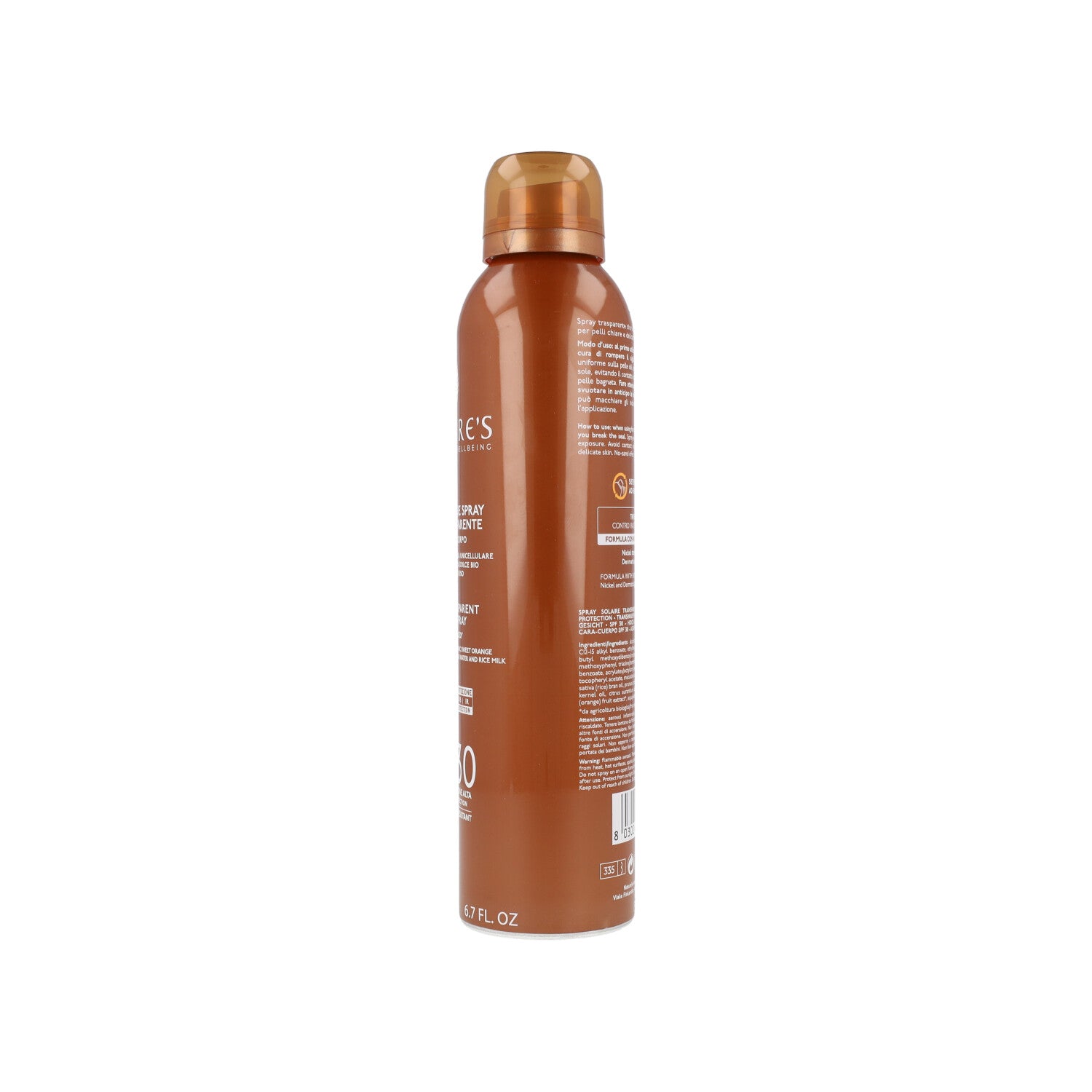 NATURE'S SPRAY TRASPARENTE SOLARE SPF30 200ML