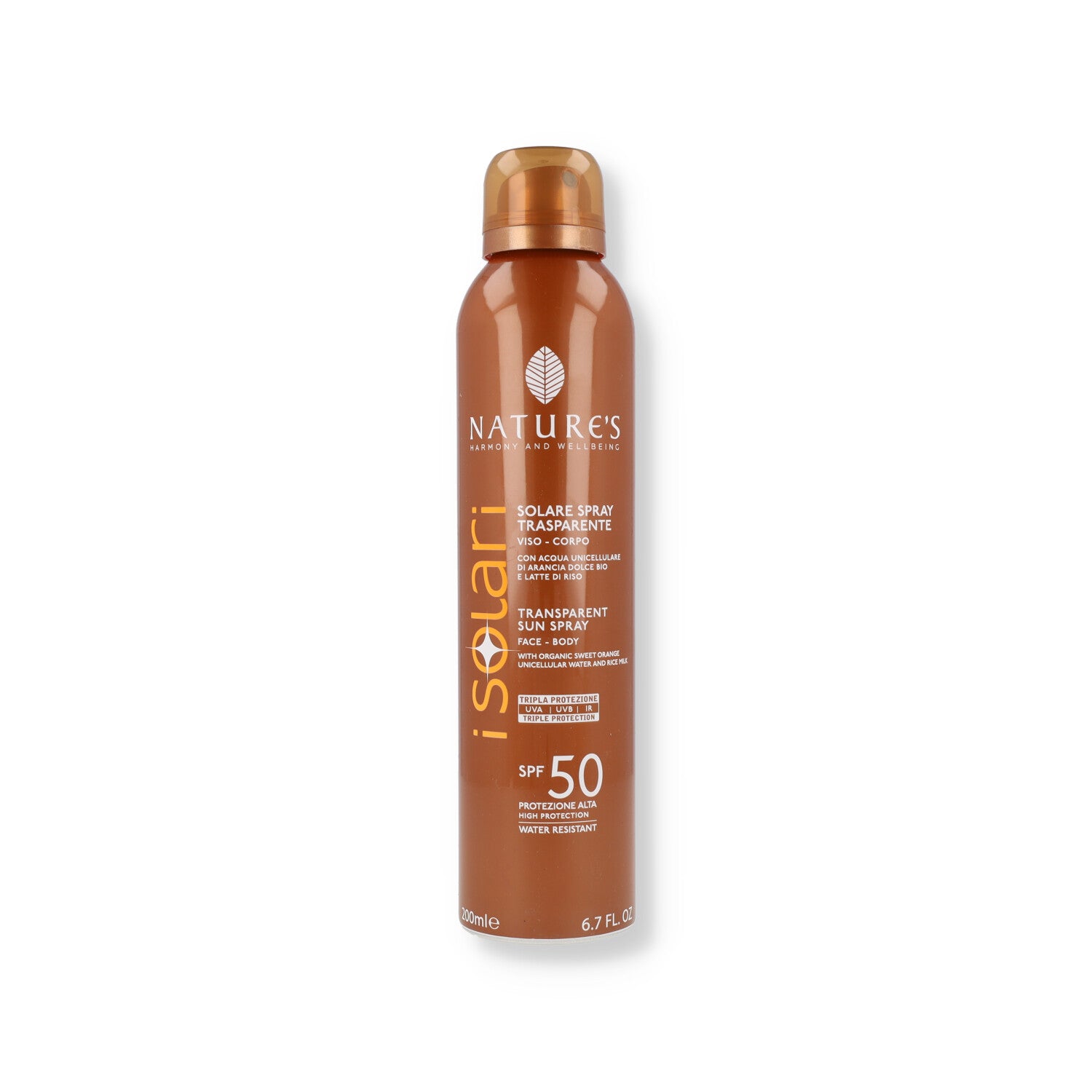 NATURE'S SPRAY TRASPARENTE SOLARE SPF50 200ML